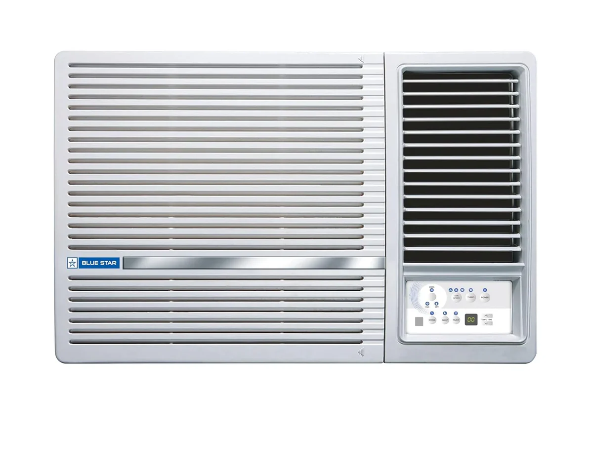 Blue Star 1.5 Ton 3 Star Fixed Speed Window AC (Copper, Turbo Cool, Fan Modes-Auto/High/Medium/Low, Hydrophilic Blue Fins, Dust Filters, Self-Diagnosis, WFE318L, White) - Image 3