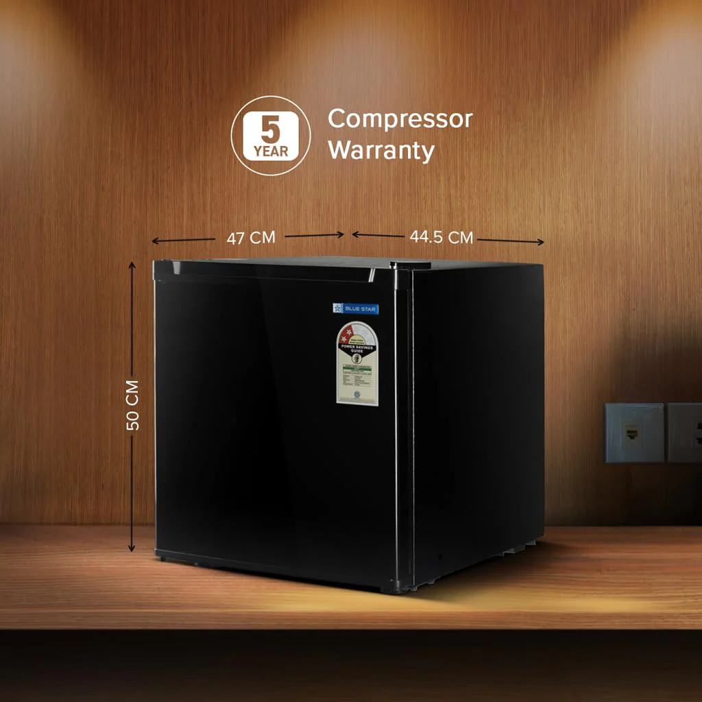 Blue Star 45L 2 Star Mini Refrigerator with Freezer, Direct Cool Refrigerator (MR60-2GB, Black) - Image 6