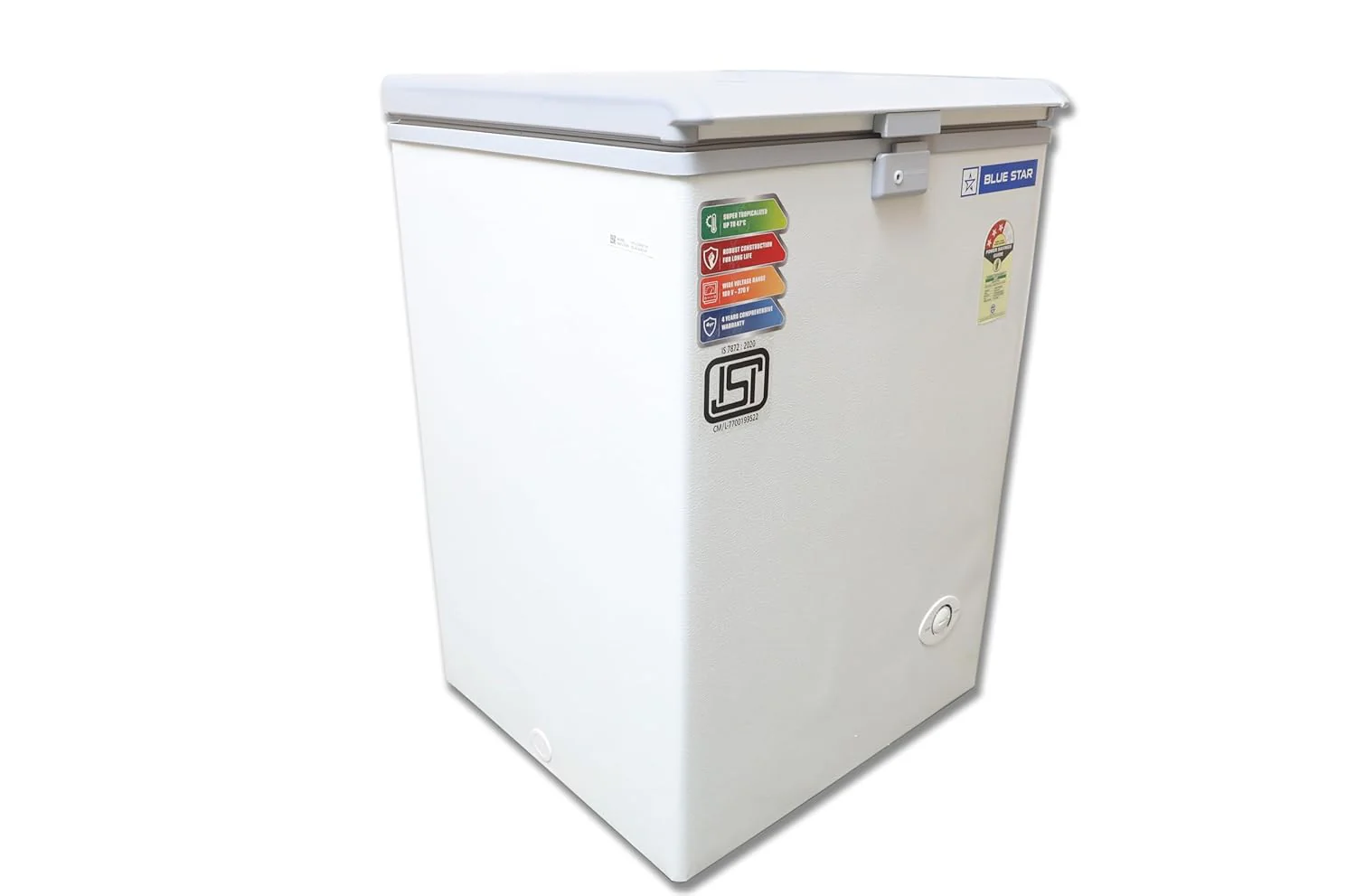 Blue Star CF3-130NEYW 130 Liter Single Door Deep Freezer (108 Liter, White, 3-star) - Image 4
