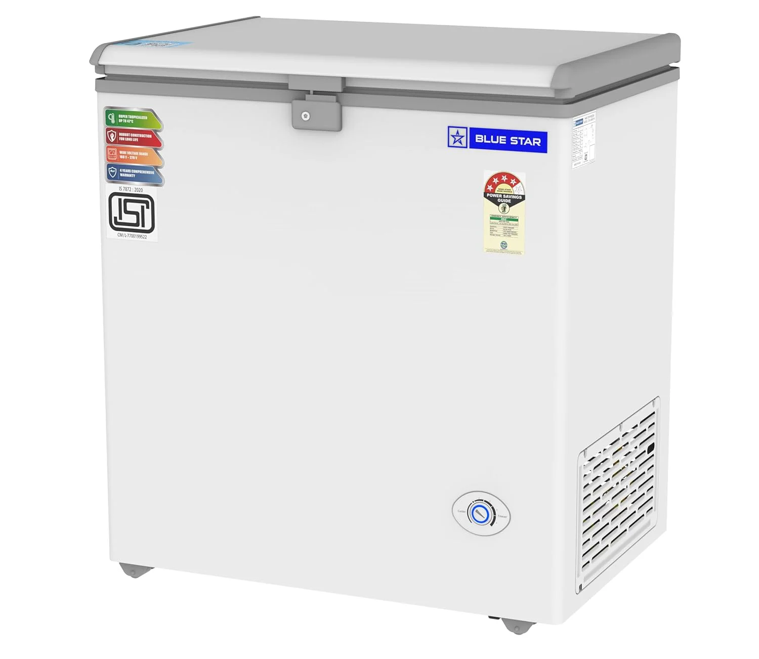 Blue Star CF4-180NEYW Single Door Deep Freezer (161 Liter, White, 4-star) - Image 2