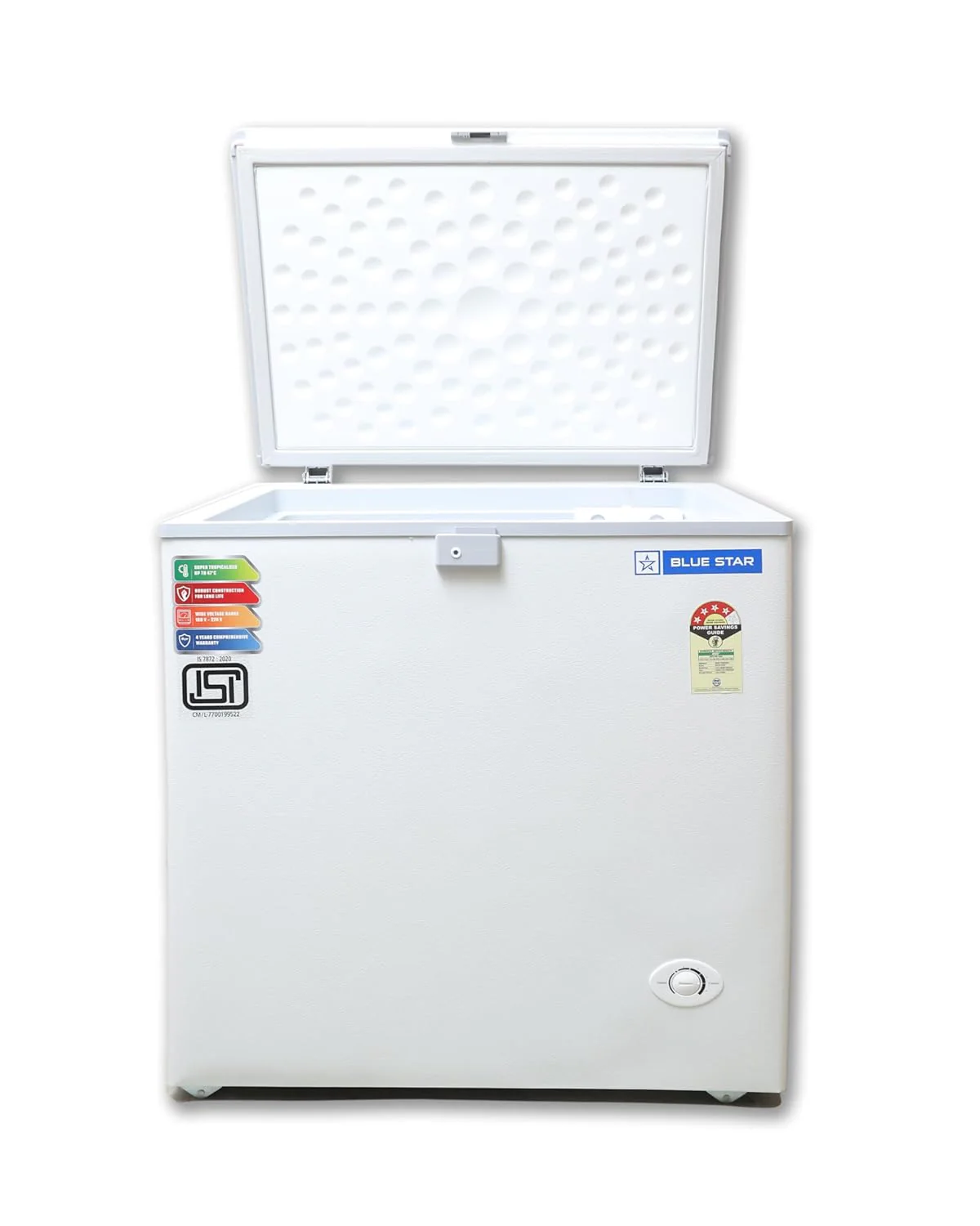 Blue Star CF4-180NEYW Single Door Deep Freezer (161 Liter, White, 4-star) - Image 5
