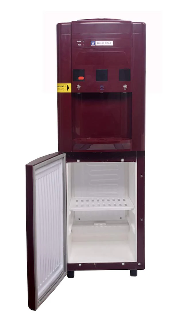 BLUE STAR Hot and Cold Abs Plastic Water Dispenser with Refrigerator (Maroon, 14 L), 14 Liter - Image 3