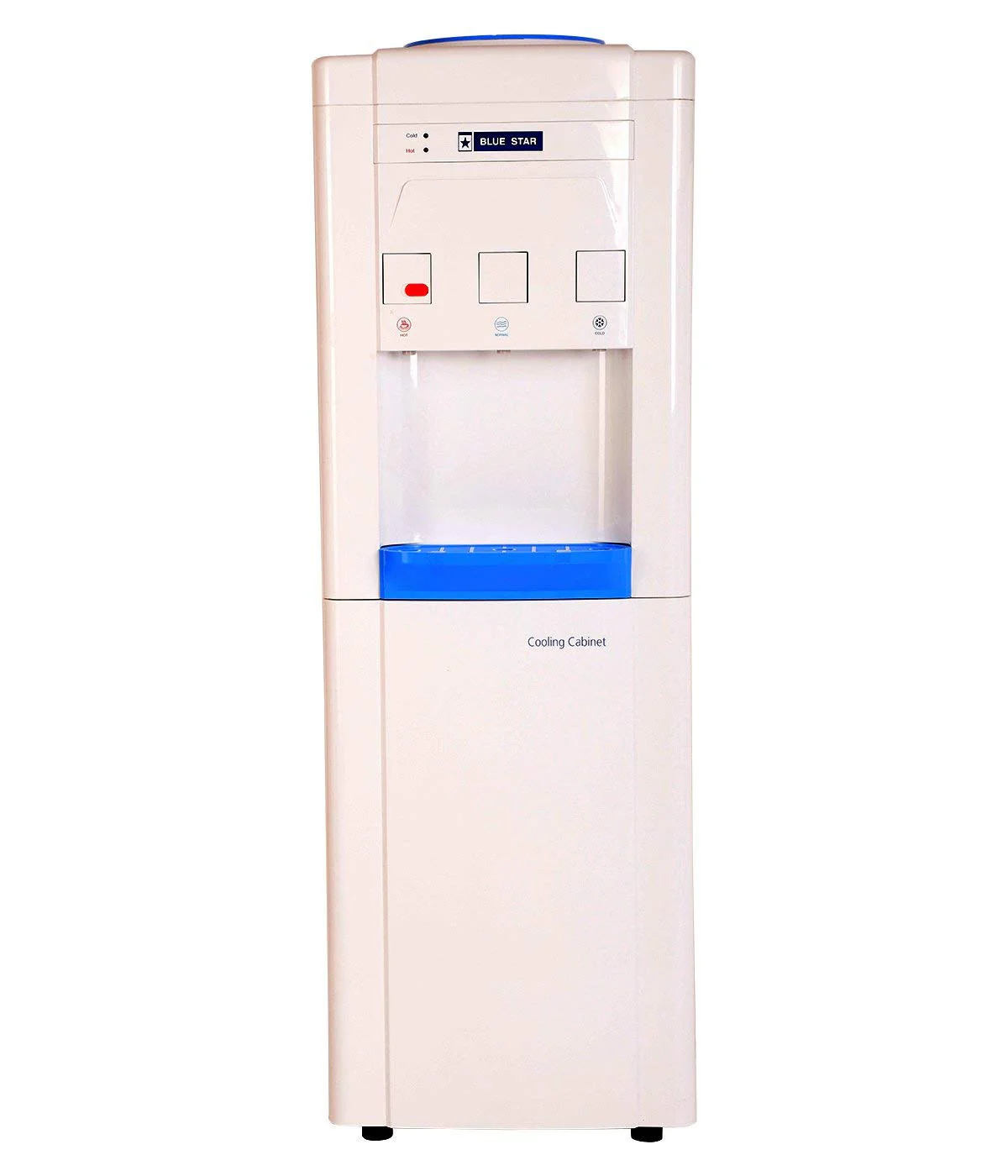 Bluestar Hot &amp; Cold Normal Cooling Cabinet Water Dispenser, Bwd3Fmrga, White, 14 liter