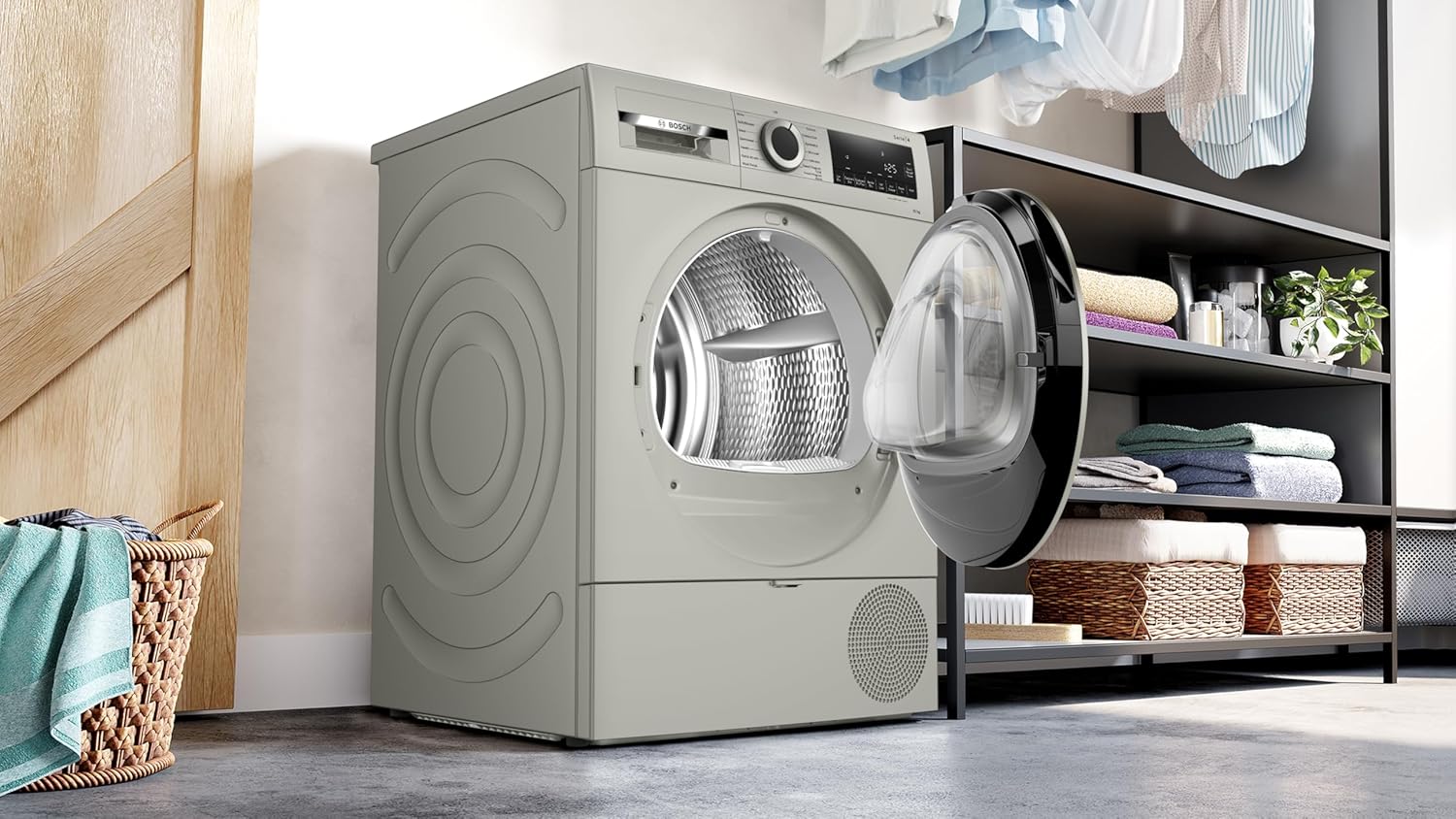 Bosch 10 kg Front Load Fully-Automatic Condenser Tumble Dryer, 100% Drying, 5 Drying Options, Reduces 99.9% Allergens, Ready-to-Wear No Crease, Silver Inox, WQG2520XIN - Image 8