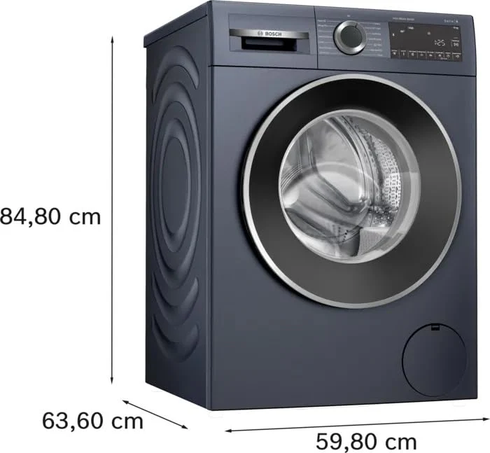 Bosch 10kg 5 Star Anti Stain &amp; AI Active Water Plus Fully Automatic Front Load Washing Machine with Built in Heater (WGA254ZPIN, Pretreatment, Iron Steam Assist &amp; Allergy Plus, Dark lake) - Image 3