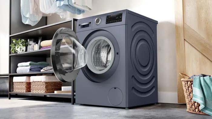 Bosch 10kg 5 Star Anti Stain &amp; AI Active Water Plus Fully Automatic Front Load Washing Machine with Built in Heater (WGA254ZPIN, Pretreatment, Iron Steam Assist &amp; Allergy Plus, Dark lake) - Image 5