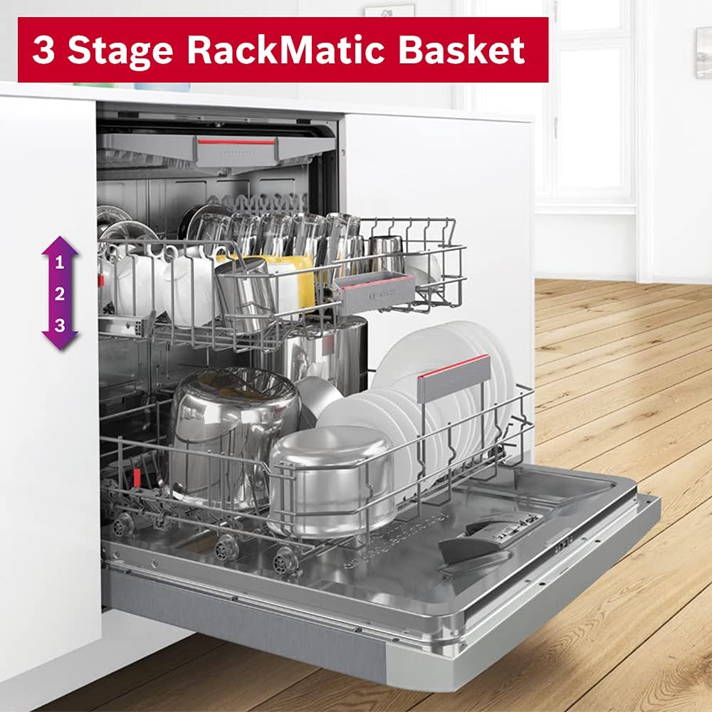 Bosch 13 Place Settings Dishwasher (SMS6ITI00I, Silver Inox) - Image 9