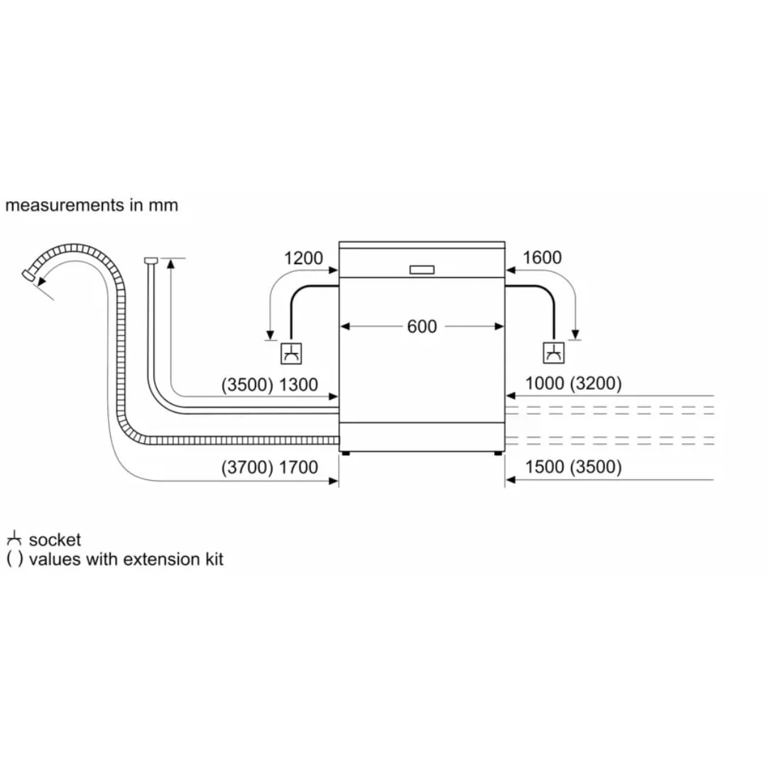 Bosch 14 Place Settings Dishwasher (SMS6IKW01I, Free-Standing, 60 cm, White, Home Connect, EcoSilence Drive, Intensive Kadhai Wash, Inverter Motor) - Image 9