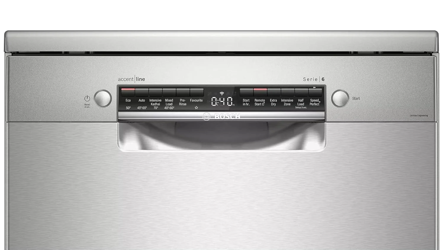 Bosch 14 Place Settings free-standing Dishwasher (SMS6HVI01I, Fingerprint free steel) - Image 5