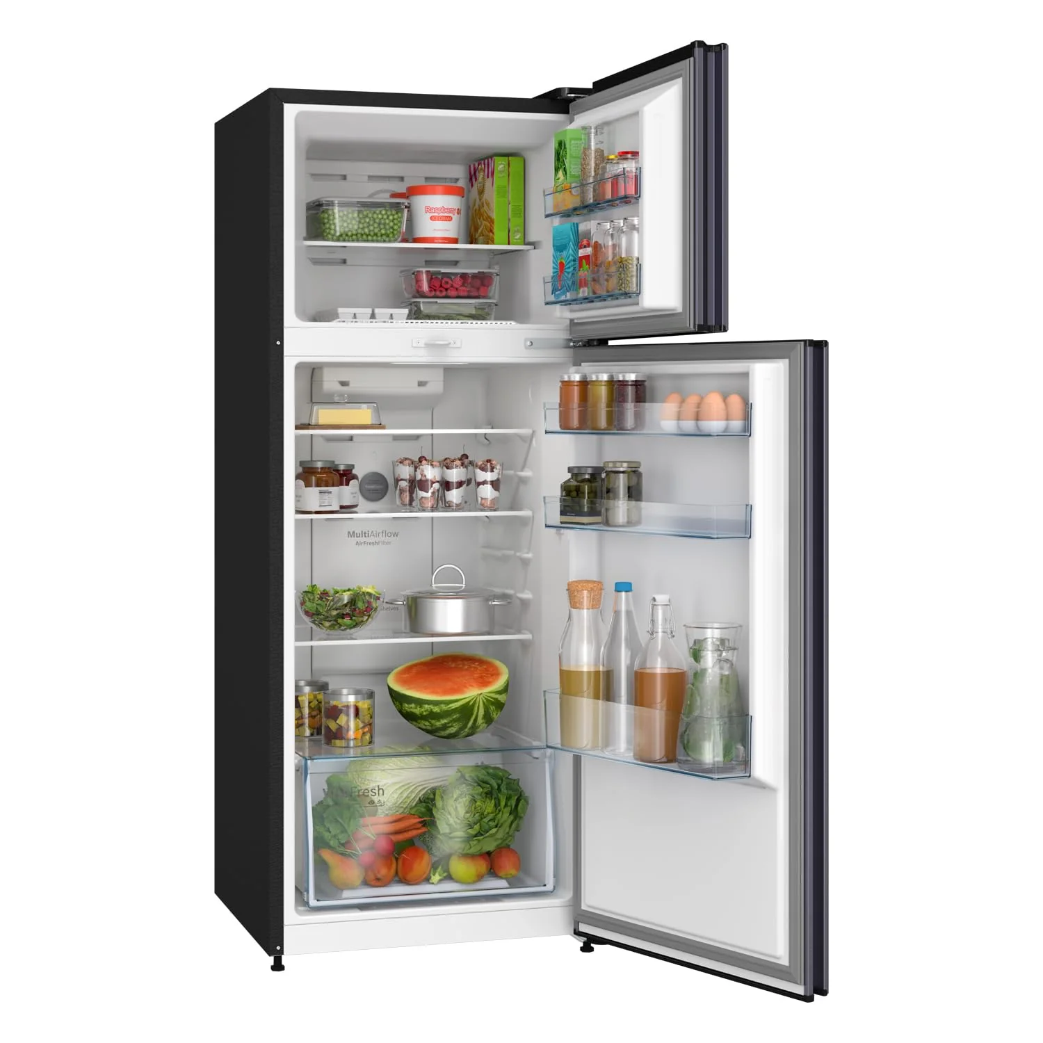 Bosch 243L, 2 Star, Frost Free Double Door Refrigerator | 6-in-1 Convertible Modes | 80min Convert | Touch Panel | Extend Cool up to 18 hrs | SuperFreeze (CTC27U12VI, Dark Lake, 2026) - Image 10