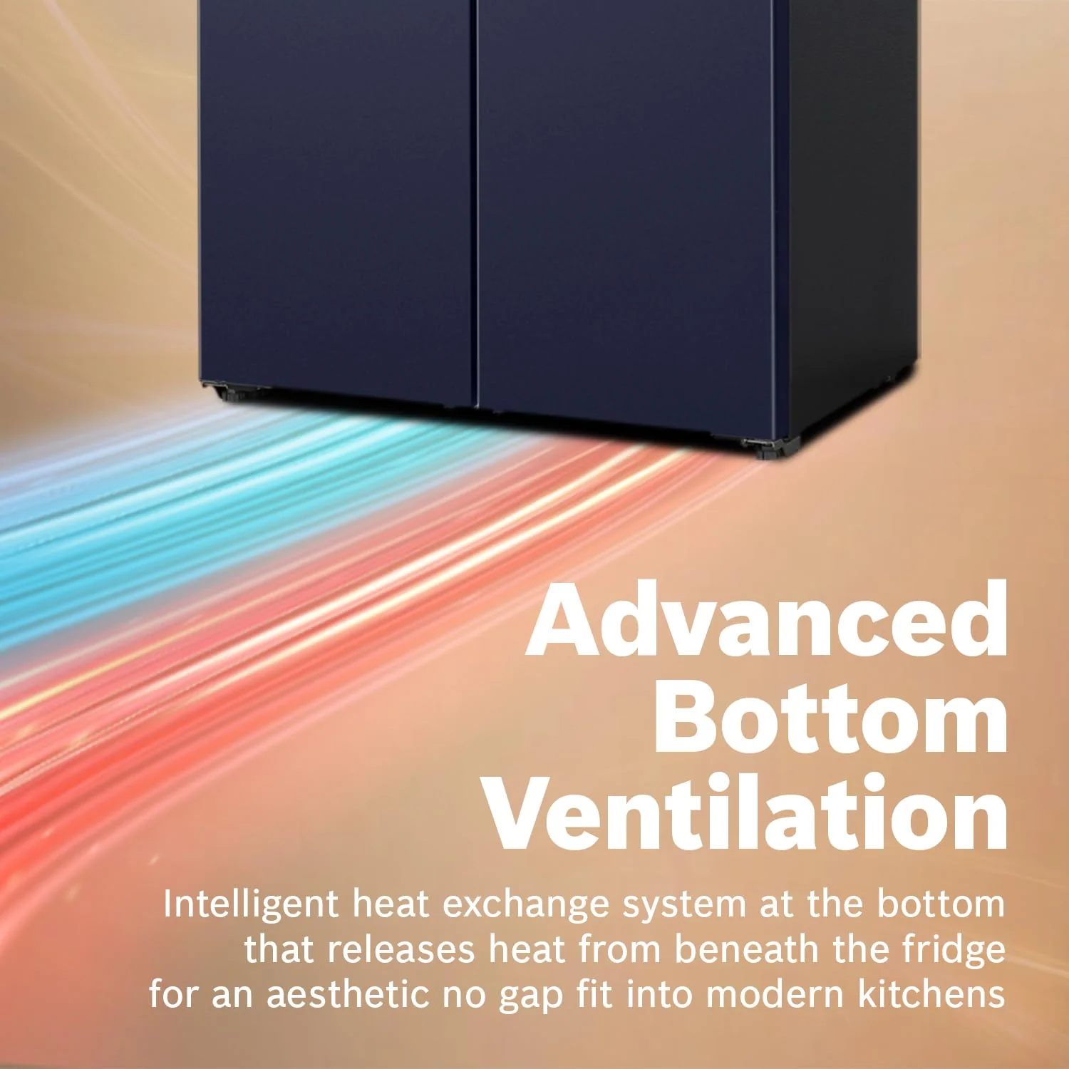 Bosch 503L, 3 Star, Frost Free 4 Door Side-by-Side Refrigerator with Perfect fit technology,Zero Gap, Prevents wall collision,VitaFresh Plus Technology(2026 Model, KCP88E256I, Dark Lake Metal) - Image 6