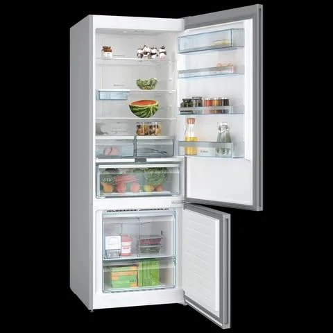 Bosch 508L 2 Star Inverter Frost Free Bottom Freezer Refrigerator (KGN56LB42I, Digital Display, Super Freeze, 80min Convert, Black Glass Door, VitaFresh, MultiAirflow, Home Connect) - Image 4