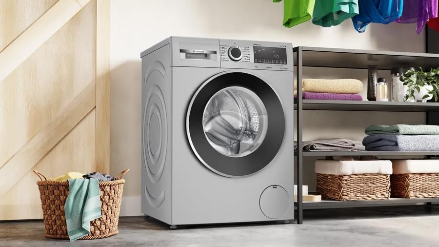 BOSCH 8 kg Fully Automatic Front Load Washing Machine with In-built Heater Silver (WGA1340SIN) - Image 2
