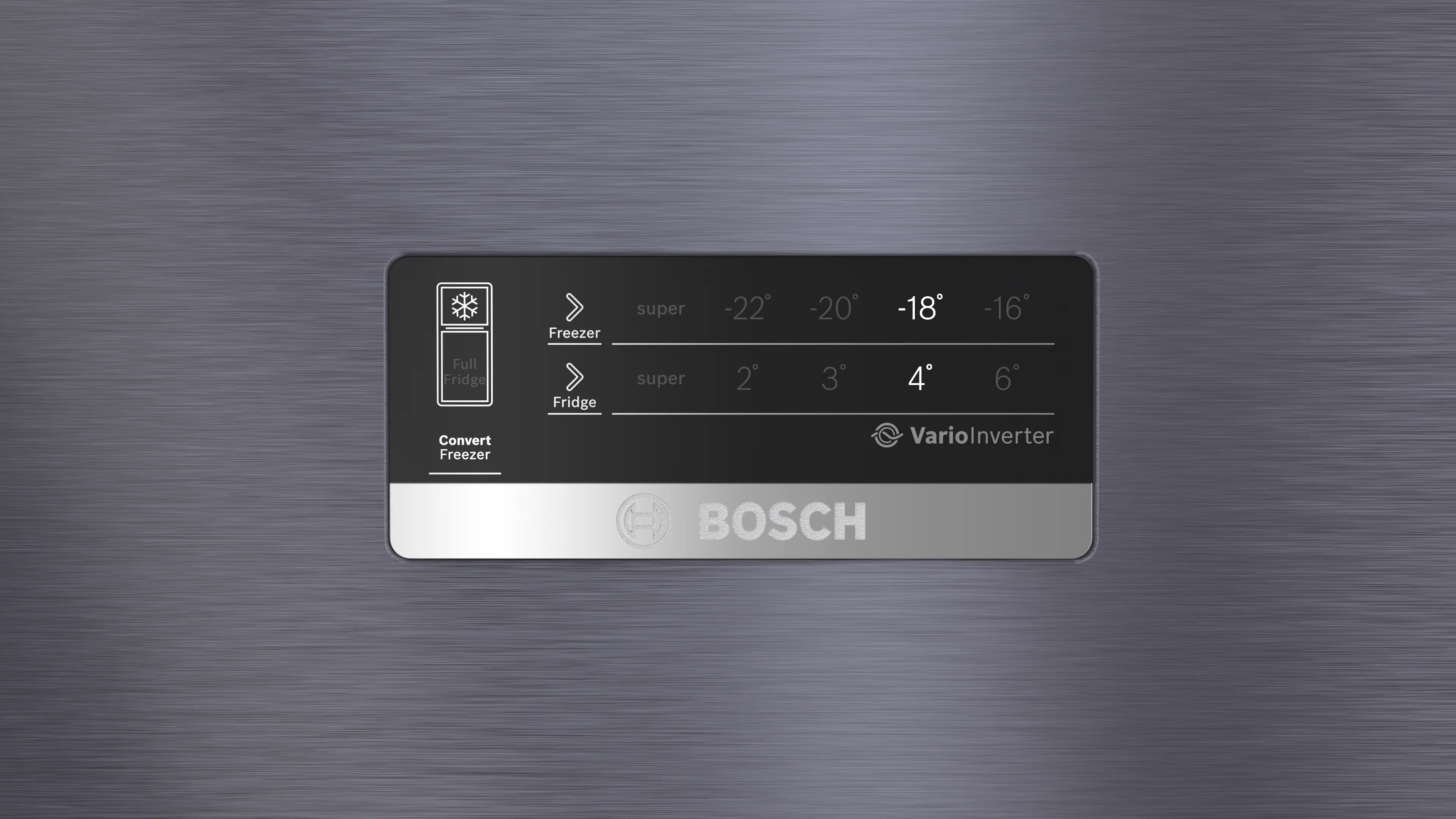 Bosch CTC35U11AI 334L Double Door Refrigerator, Frost Free, VitaFresh Technology, Multi Airflow System, Inverter Compressor, LED Lighting, Toughened Glass Shelves (Dark Finish) - Image 2