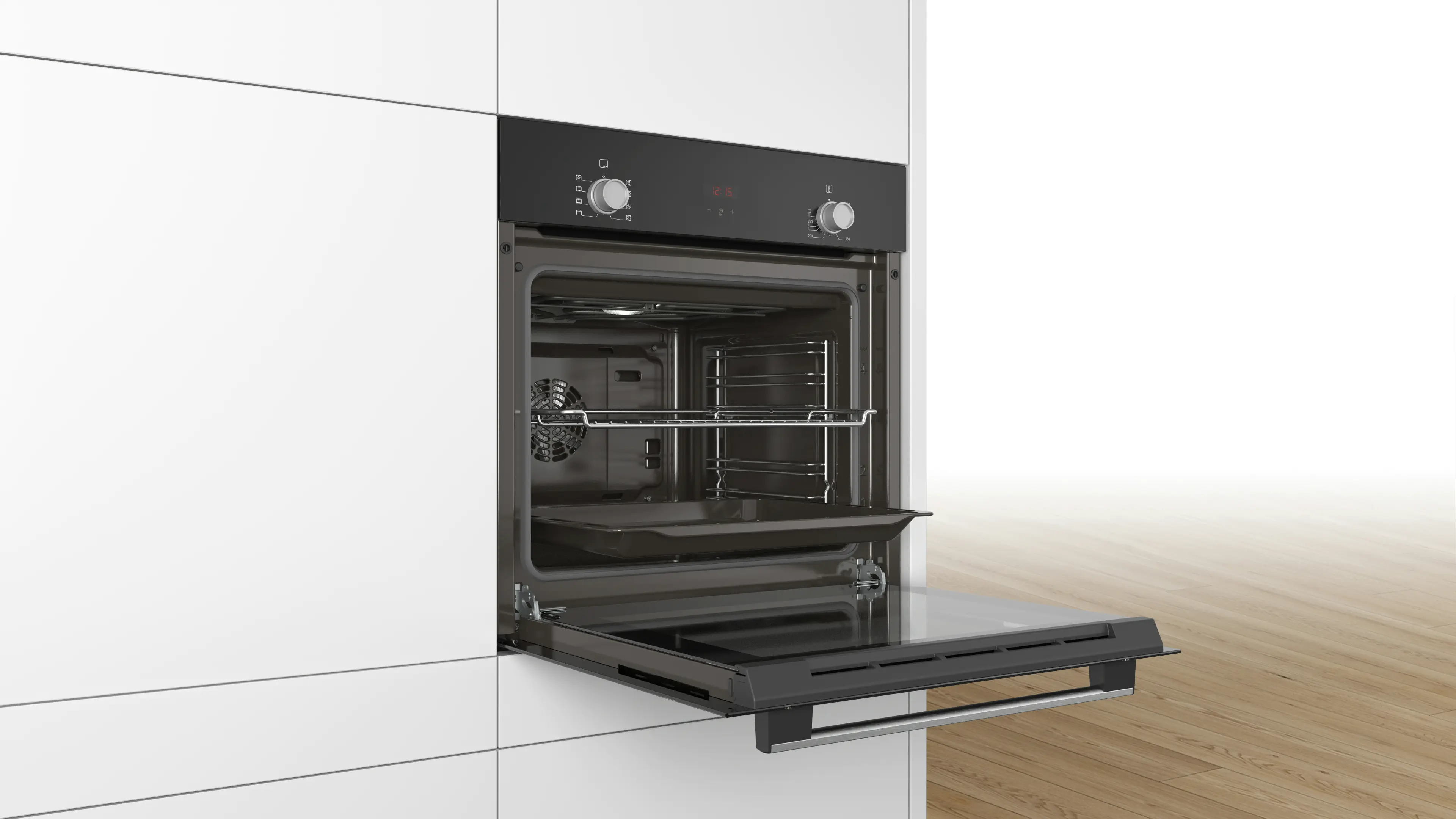 Bosch HBF532BA0I 66L Built-in Oven (Black) | 3D Hotair, EcoClean, Child Lock | 60cm Series 2 | - Image 4