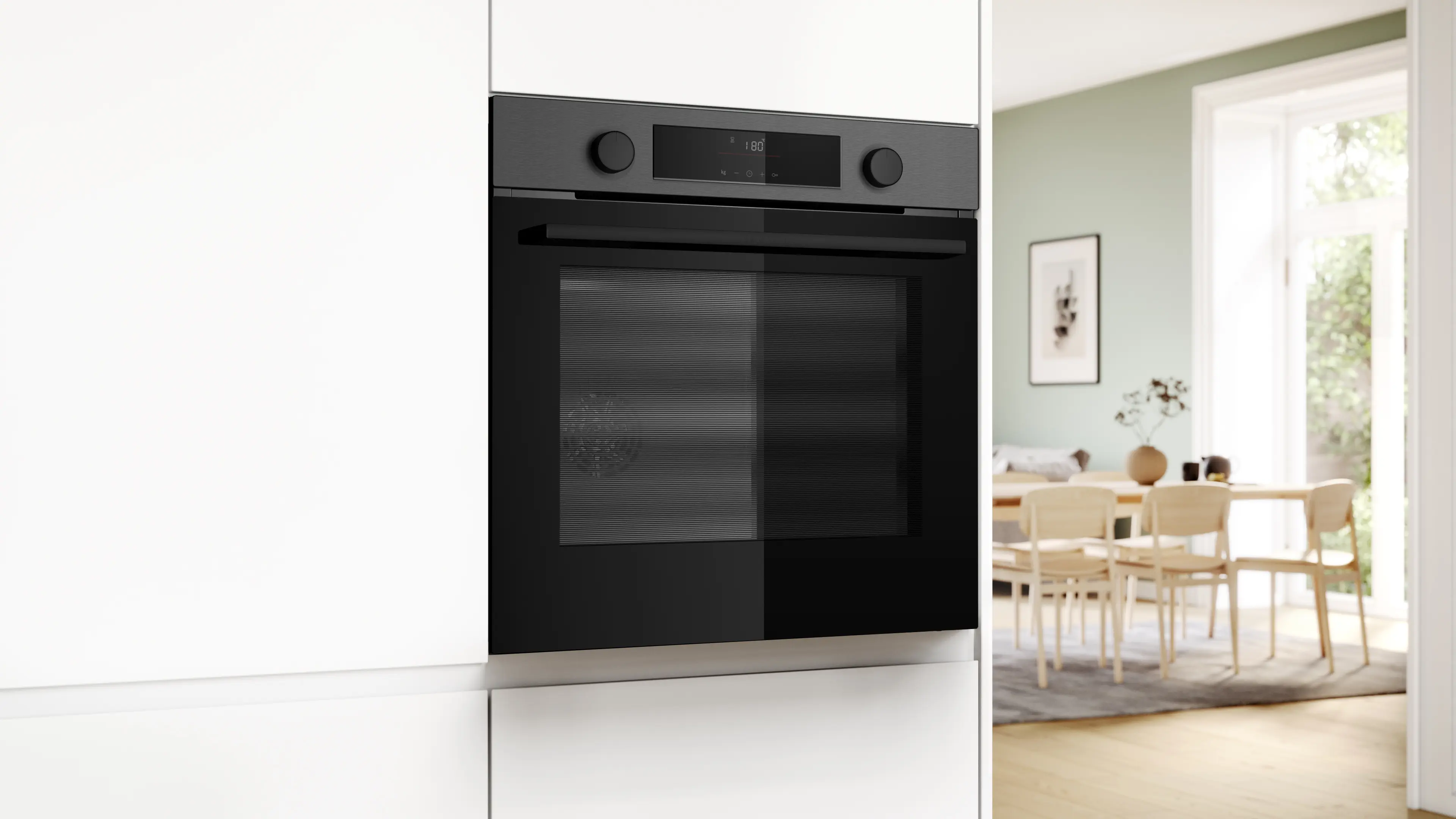 Bosch HUA716EG0I Series 4 Built-in Oven with Added Steam 60 cm Black Stainless Steel - Image 3