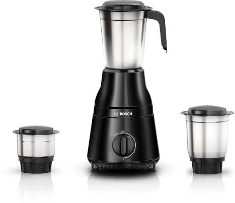 Bosch MG2213C1KI TrueMixx 500W Mixer Grinder with 3 Stainless Steel Jars (Black) - Image 2