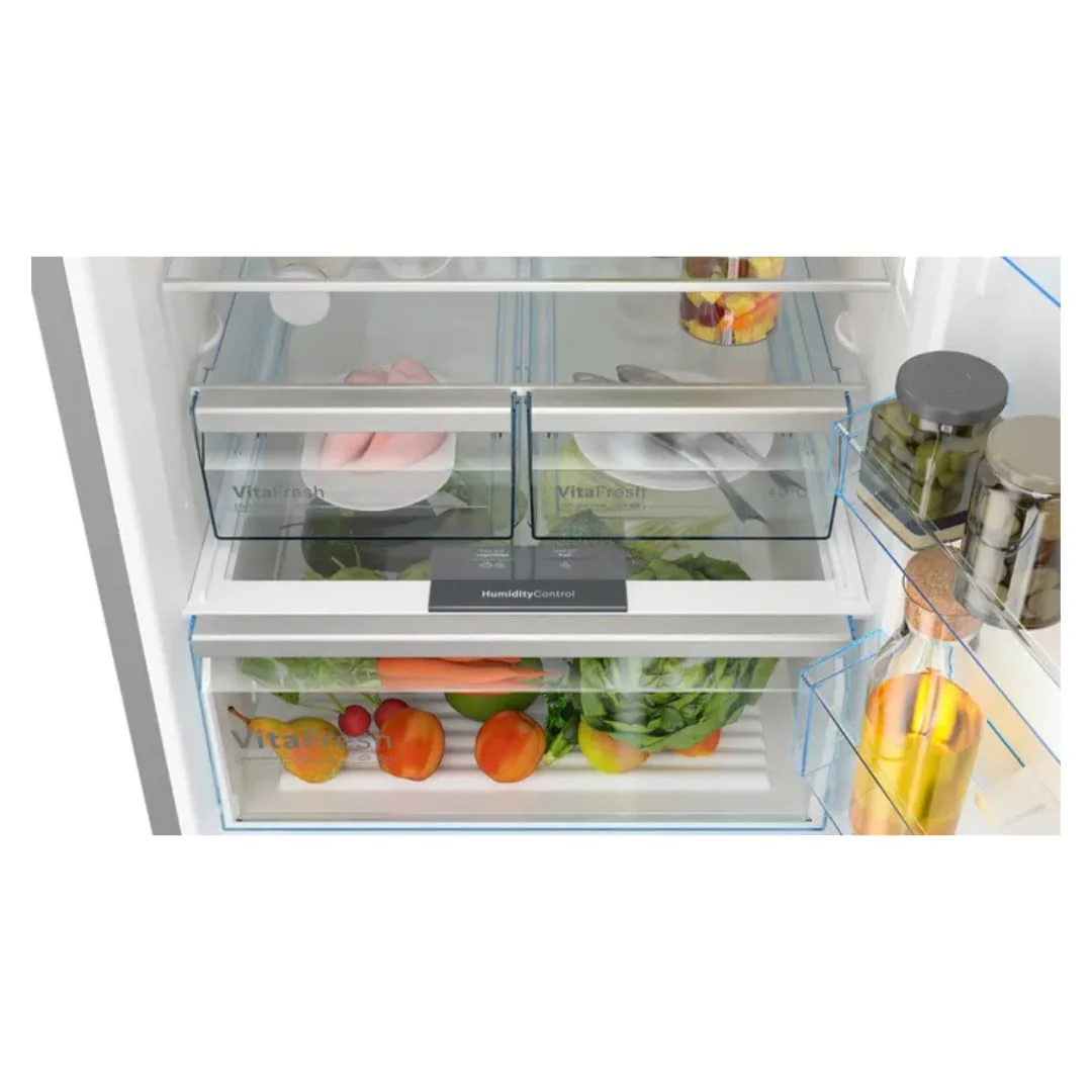 Bosch Series 4 508 L Free-Standing Fridge-Freezer with Bottom Freezer, Total No Frost, Brushed Black Steel Anti-Fingerprint (KGN56CX41I) - Image 6