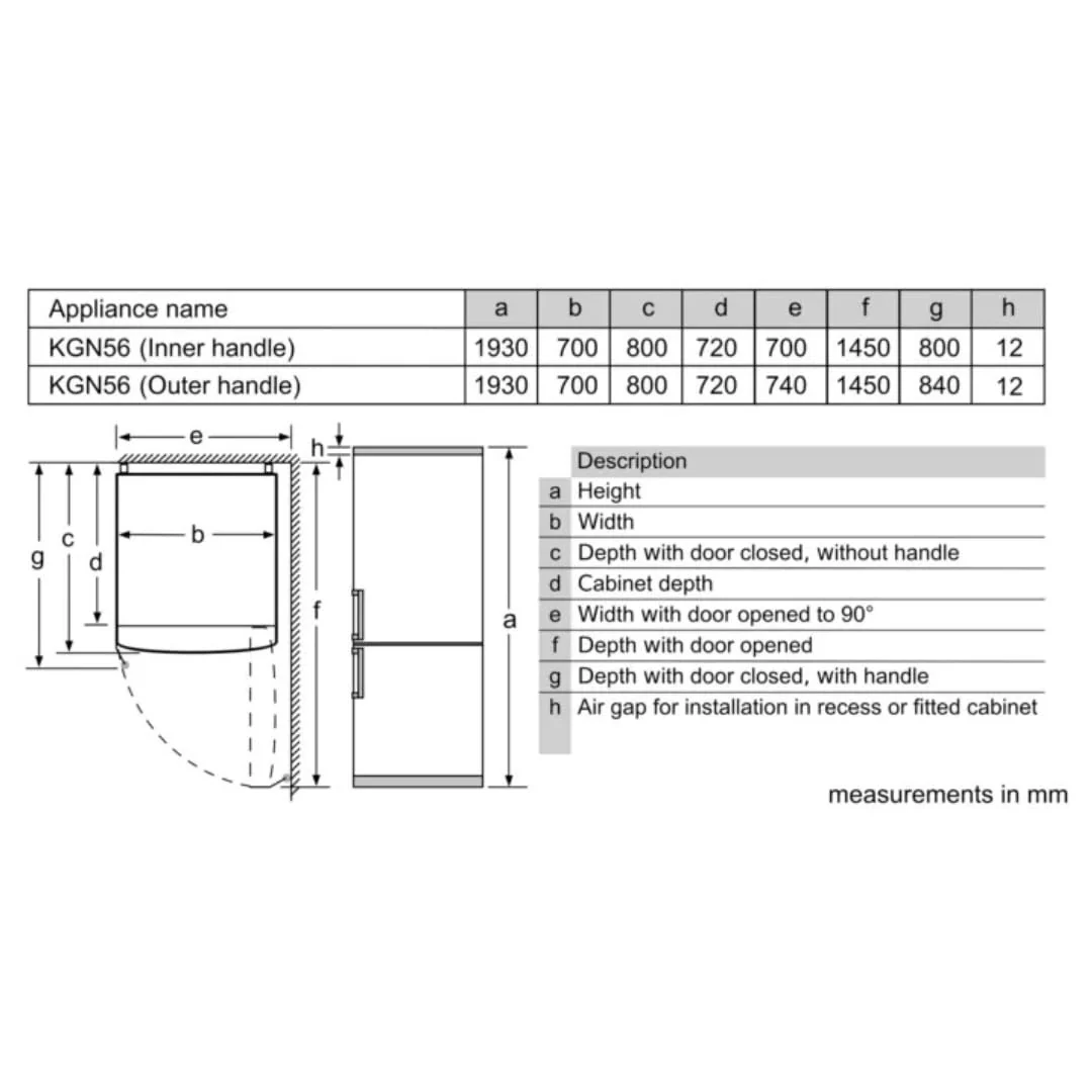 Bosch Series 4 508 L Free-Standing Fridge-Freezer with Bottom Freezer, Total No Frost, Brushed Black Steel Anti-Fingerprint (KGN56CX41I) - Image 8
