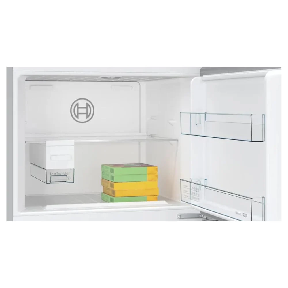 Bosch Series 6 542 L Frost Free Double Door Refrigerator, Freezer on Top, Total No Frost, Brushed Steel Anti-Fingerprint, 186 x 75 cm (KDN76AID0I) - Image 2