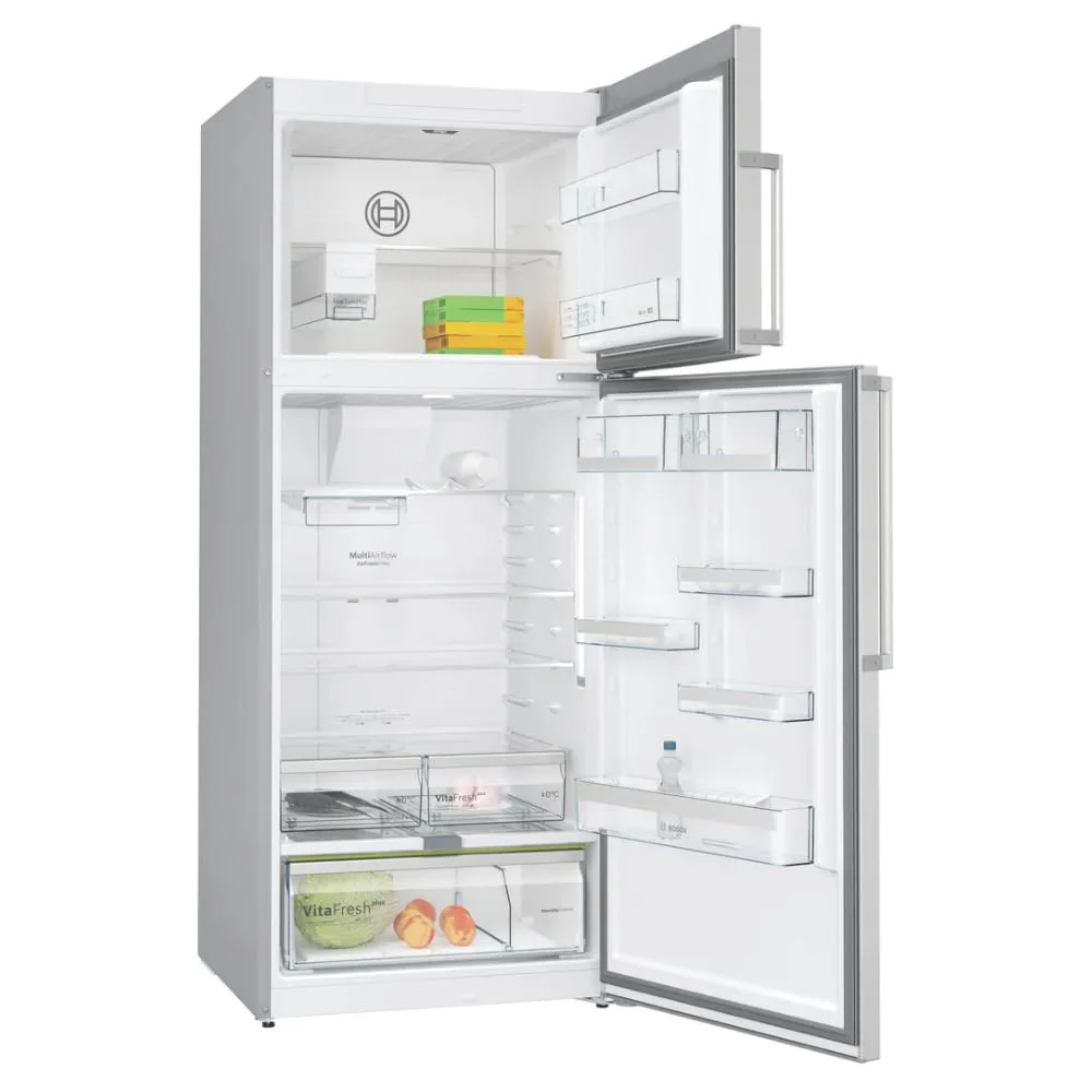 Bosch Series 6 542 L Frost Free Double Door Refrigerator, Freezer on Top, Total No Frost, Brushed Steel Anti-Fingerprint, 186 x 75 cm (KDN76AID0I) - Image 6