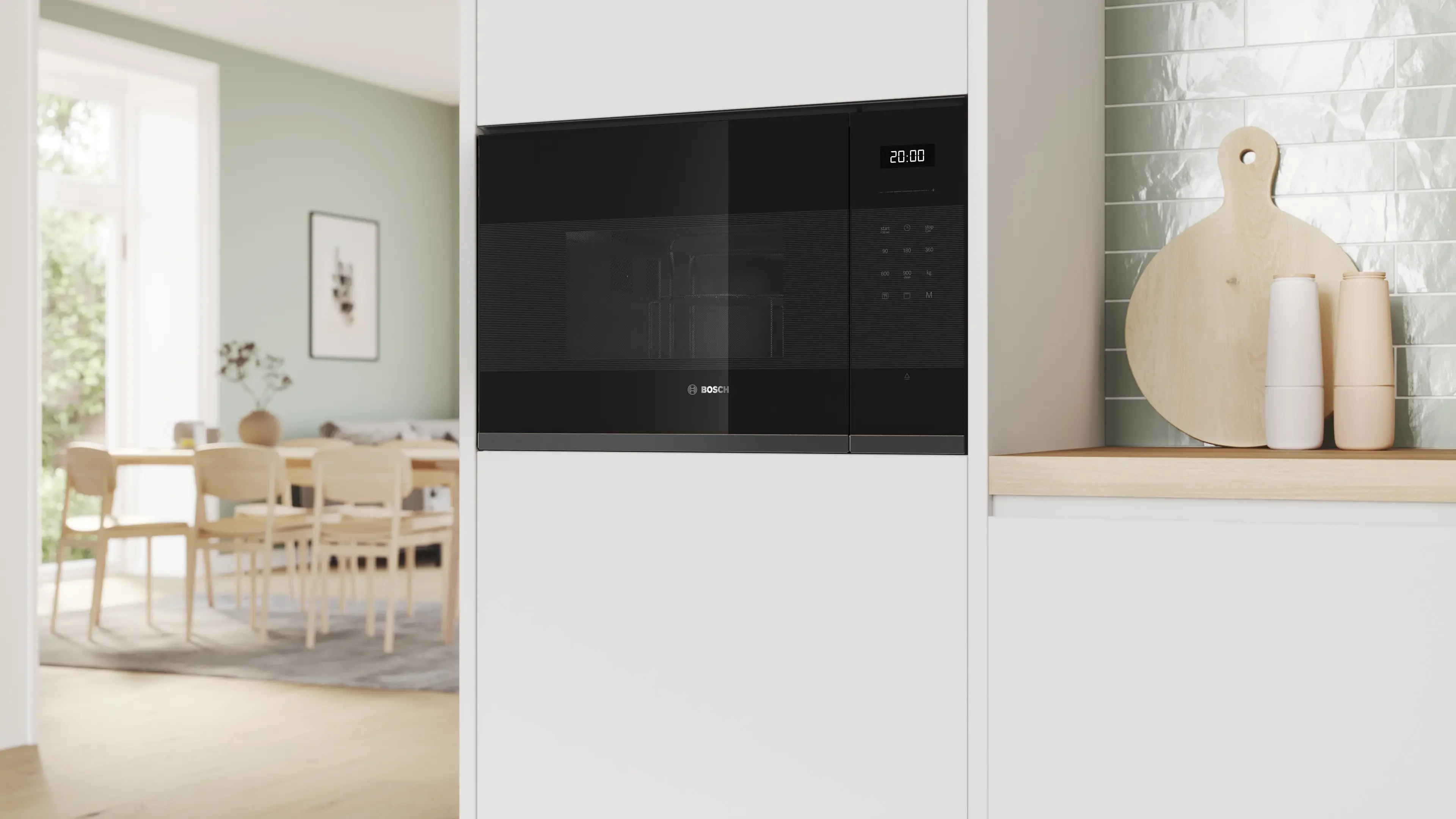 Bosch Series 6 BEL554MH2I Built-In Microwave with Grill, 25L, 900W, Quartz Grill, Touch Control - Image 3