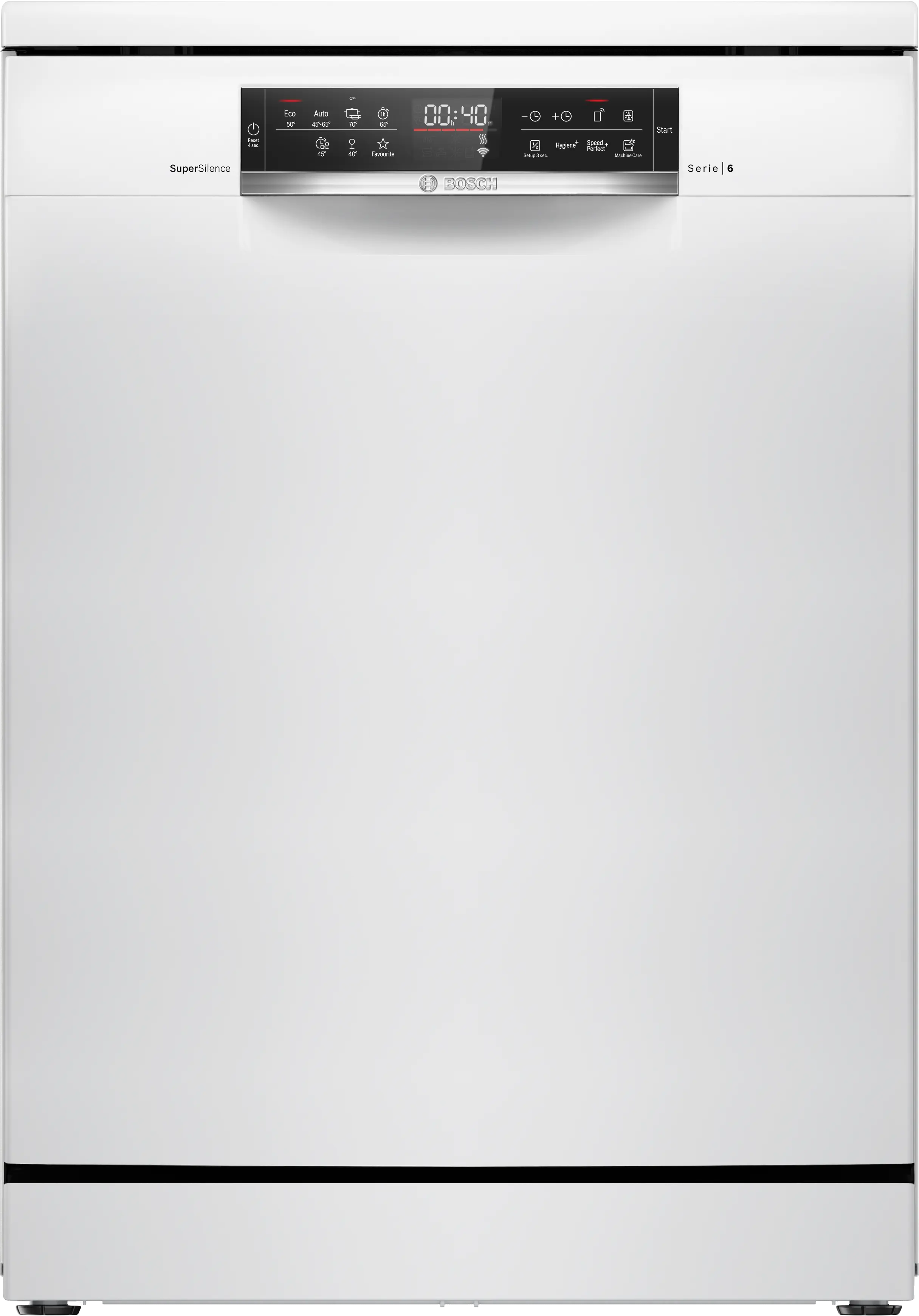 Bosch SMS6ZCW37Q Series 6 Free-Standing Dishwasher | 14 Place Settings | Zeolith Drying Technology | Home Connect (Wi-Fi Enabled) | PerfectDry | VarioFlex Baskets | Extra Clean Zone | Silence Plus | Energy Efficient | White