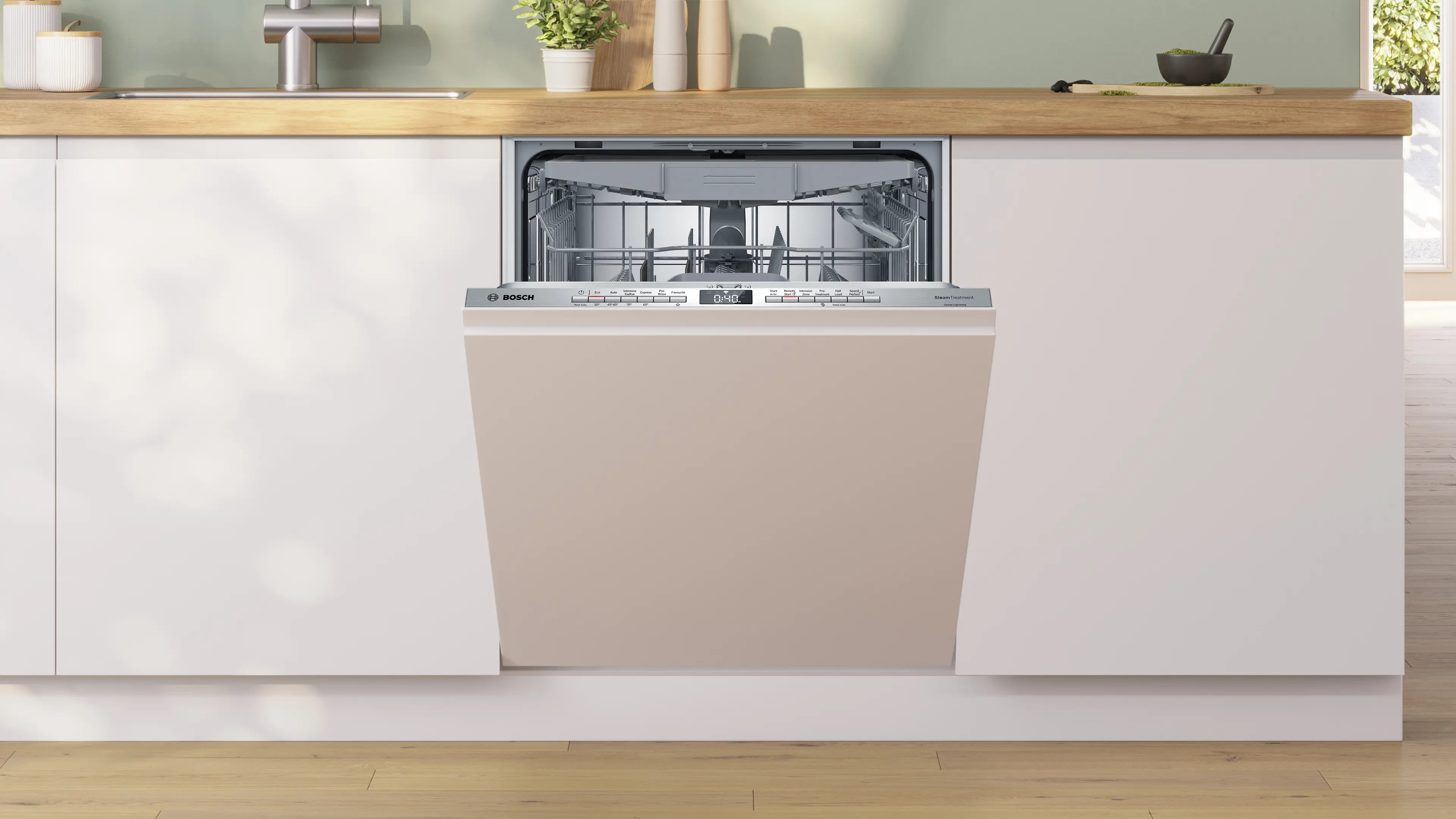Bosch SMV6HMX01I Fully Integrated Built-in Dishwasher | 14 Place Settings | Home Connect (Wi-Fi Enabled) | Extra Dry Function | Silence Plus | Energy Efficient | Stainless Steel Interior - Image 2