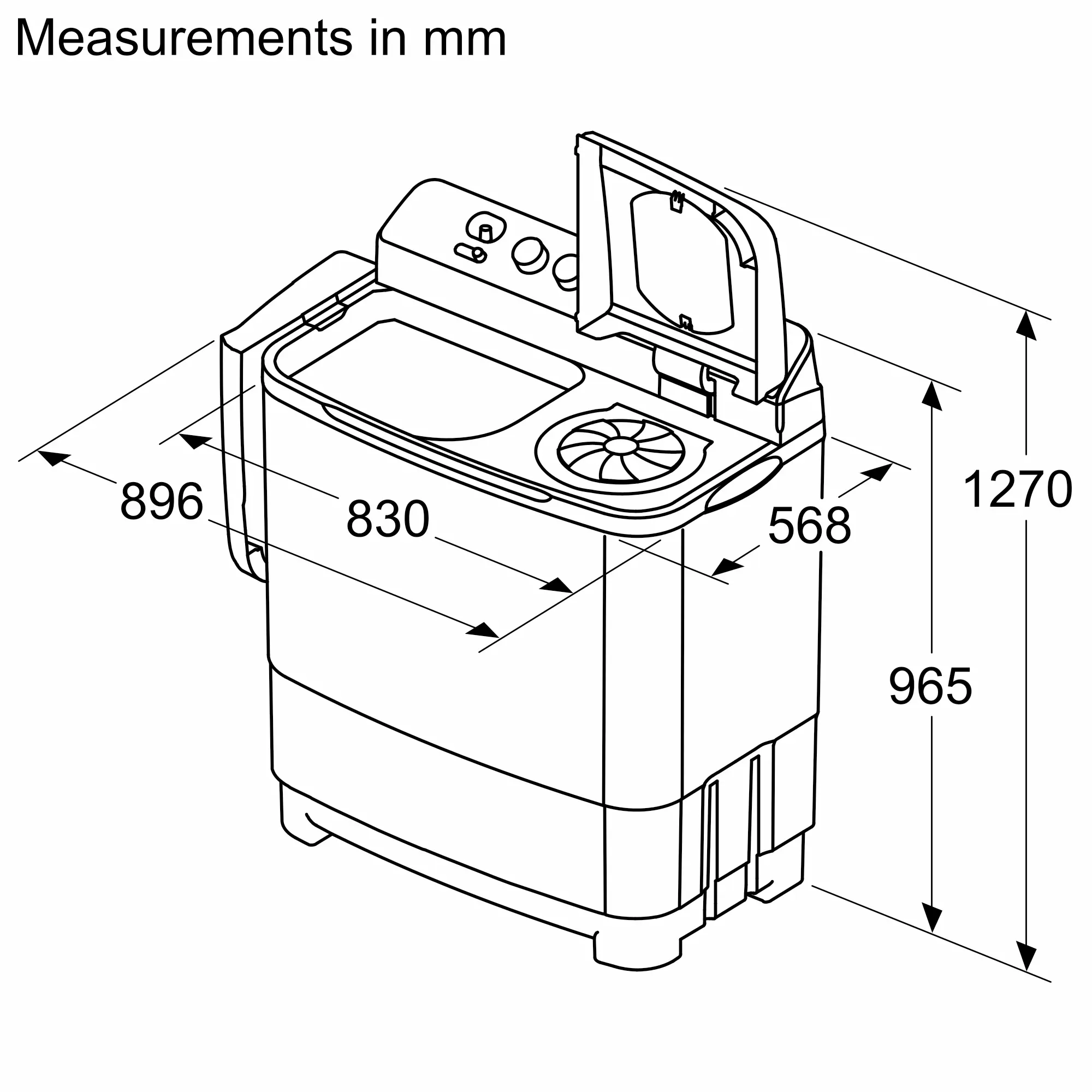 Bosch WJZ115D0IN 11 KG Washing Machine Stacking Kit / Installation Accessory for Semi-automatic Top Load Washing Machines, Anti-Vibration Design, Secure Fit, Easy Installation - Image 8