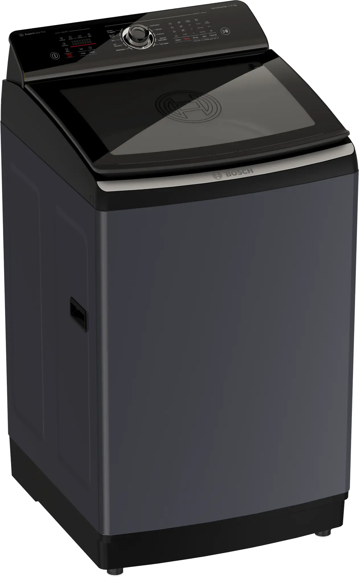 Bosch WOI115B0IN Fully Automatic Top Load Washing Machine, EcoSilence Drive, Anti-Vibration Design, Multiple Wash Programs, Inbuilt Heater & Child Lock (Silver/Black)