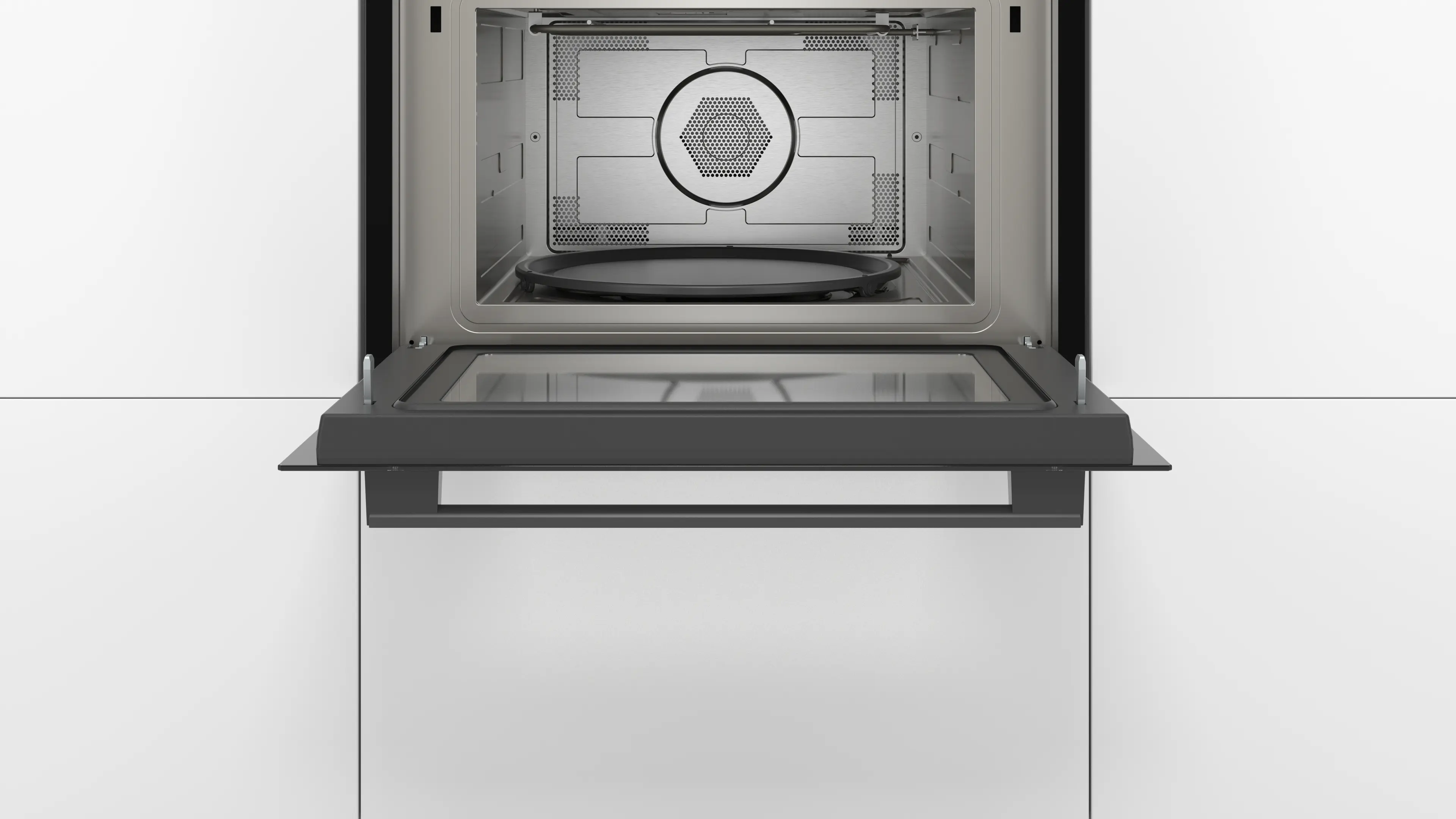 Built-in microwave oven with hot air 60 x 45 cm Black CMA585MB0I - Image 3