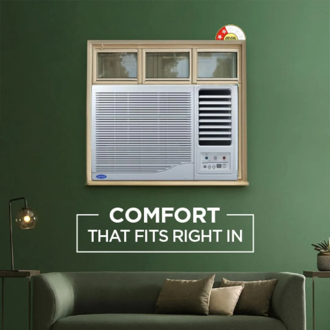 Carrier 2 Ton 2 Star Window Air Conditioner (Estrella GX Series, R32, High Ambient Cooling up to 50°C, Turbo Mode, Energy Saver, Sleep & Dry Mode, Auto Restart, 2026 Model, White) CAW24EC2R36F0 - Image 7