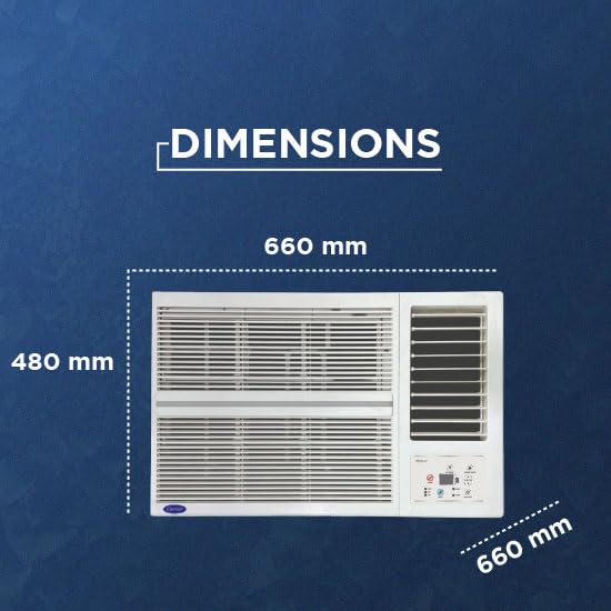 Carrier ESTRELLA Gx (P) 1.5 Ton 3 Star Window Inverter AC with Dust Filter, Auto Restart, Turbo/Sleep/Dry Mode | 100% Copper Condenser | Energy Efficient, Cools Even at 52°C (CAW18EC3R36F0, White) - Image 8