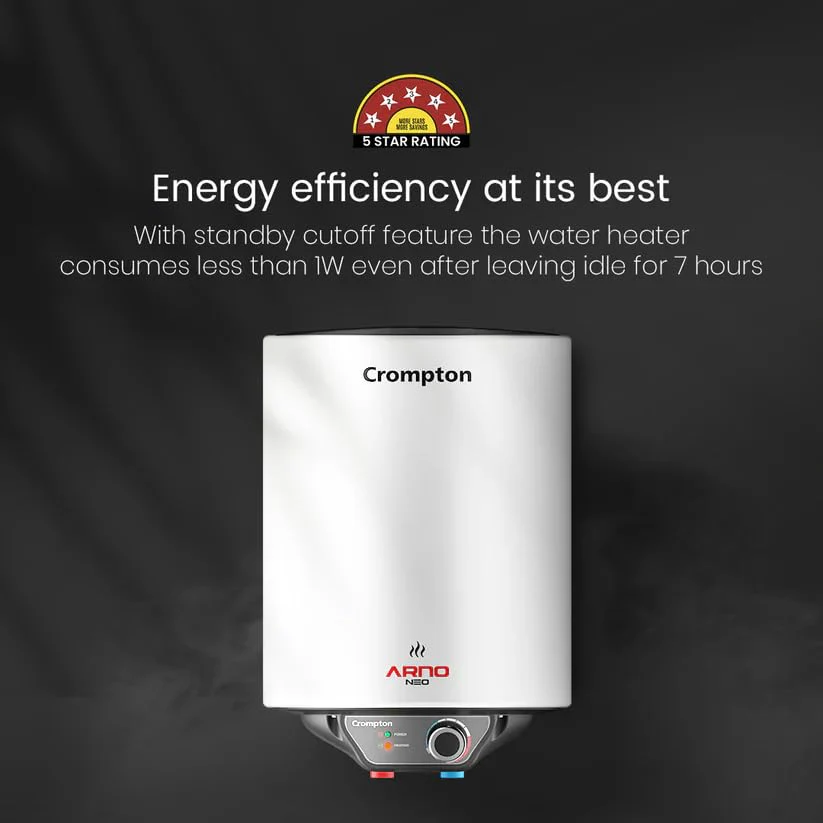 Crompton ARNO NEO 35L (ASWH-4335) Storage Water Geyser -with Rust Proof Plastic Body (White) | Free Installation - Image 8