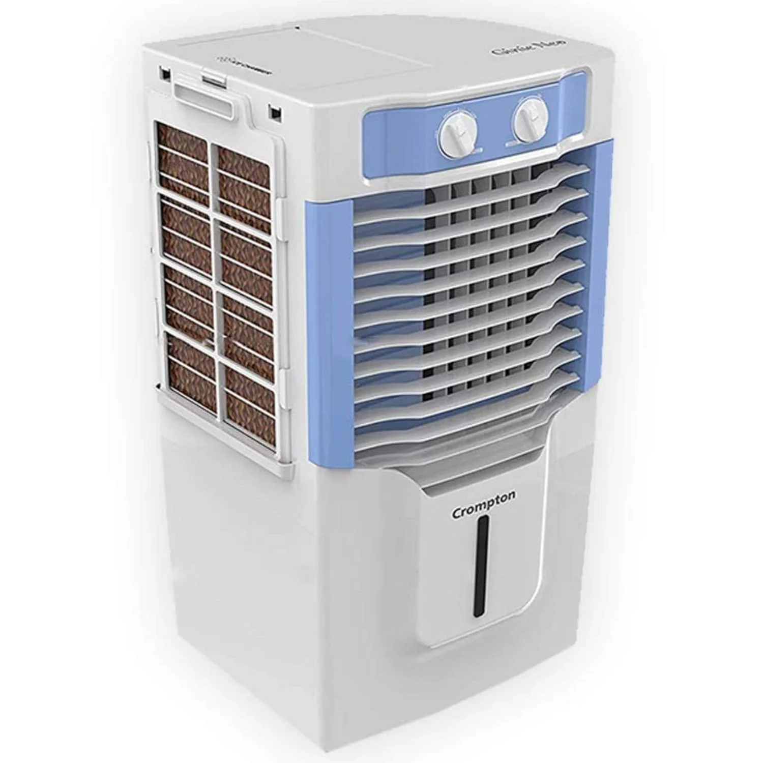 Crompton Ginie Neo Personal Air Cooler - 10L, White and Light Blue - Image 2