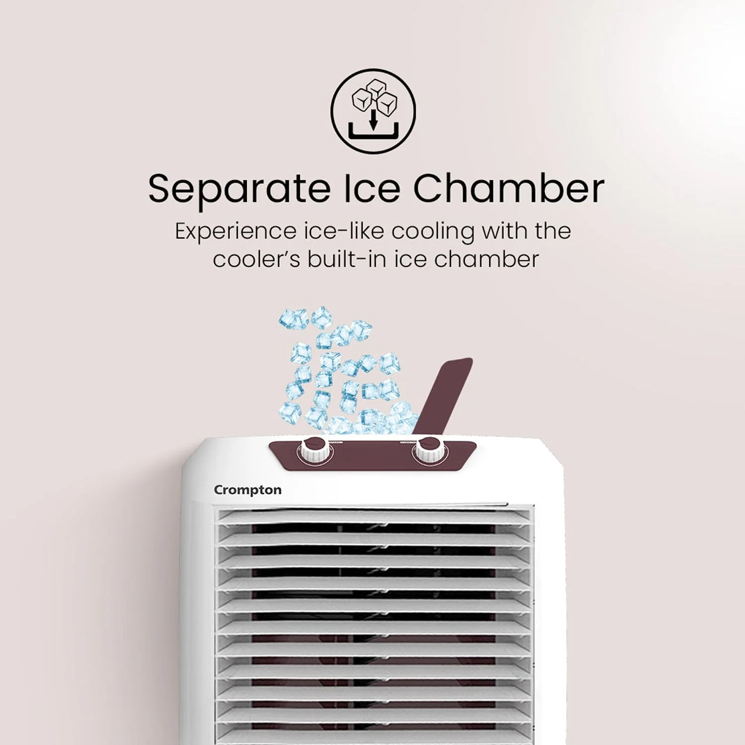Crompton Marvel Neo Inverter Compatible Portable Personal Air Cooler (40L, White) - Image 7