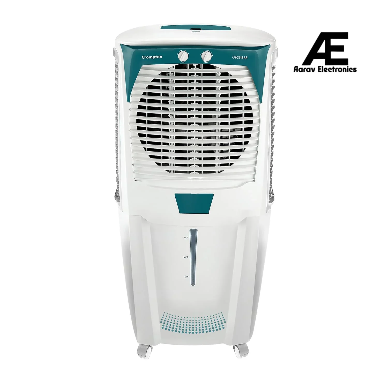 Crompton Ozone 88 Litres Desert Air Cooler for home, Large & Easy Clean Ice Chamber, 4-Way Air Deflection, High Density Honeycomb Pads, Everlast Pump