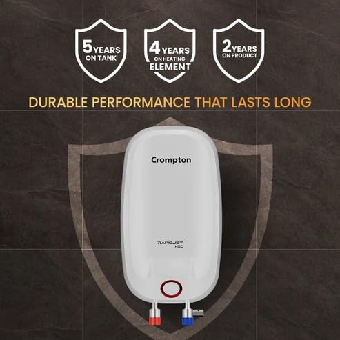 Crompton Rapid Jet Neo 3L Instant Water Heater | Anti-Scale Technology | Fast Heating - Image 6
