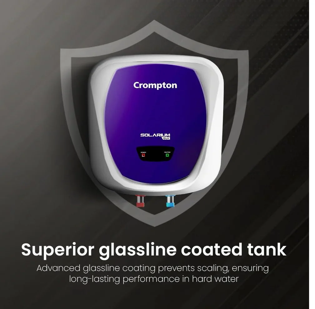 Crompton Solarium CLX 10-Ltr 5 Star Rated Storage Water Heater (Geyser) with Free Installation and Connection Pipes ASWH-4910(Blue and White) - Image 3