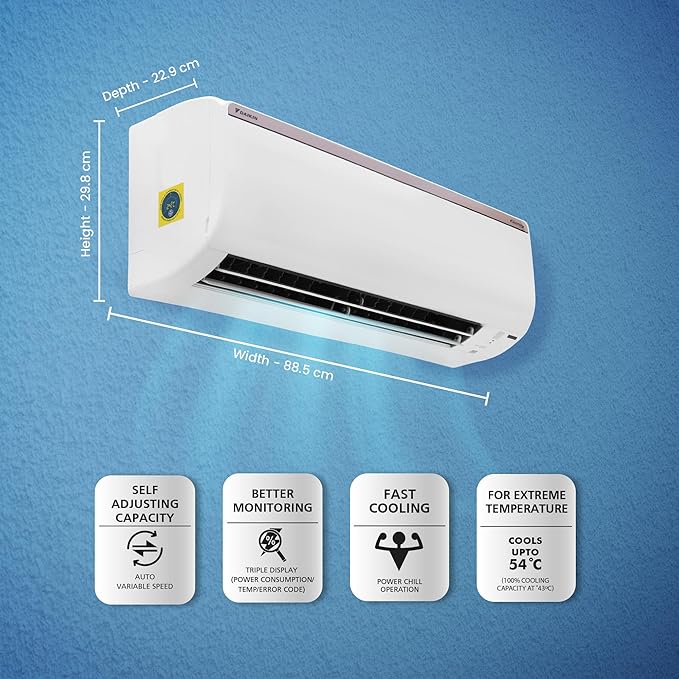 Daikin 1.5 Ton 3 Star Hot And Cold Inverter Split AC (Copper, PM 2.5 Filter, FTHT50UV16VA, White) - Image 4