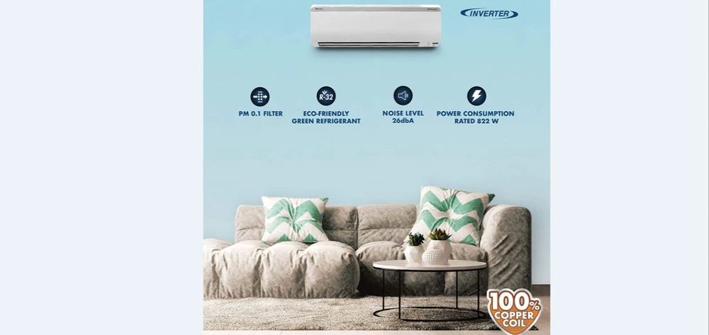 Daikin 1 Ton 5 Star Inverter Split AC (JTKJ35TV16) Rotary Compressor, Energy Efficient (Open box / Without Box) - Image 2