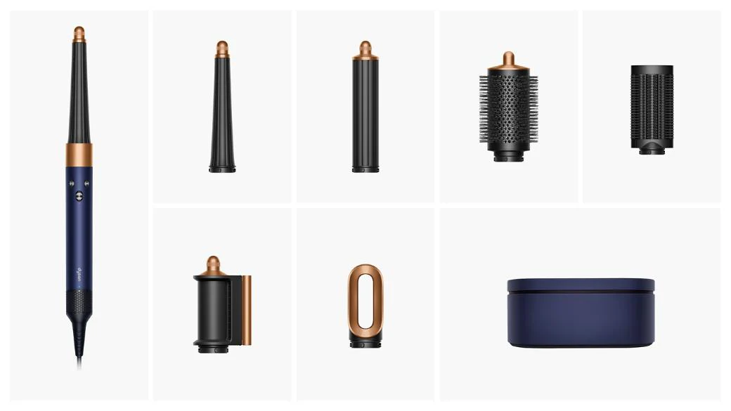 Dyson Airwrap I.D 308F Multi-Styler & Dryer (Prussian Blue/Rose Gold) | Bluetooth, No Heat Damage, 6 Attachments - Image 3