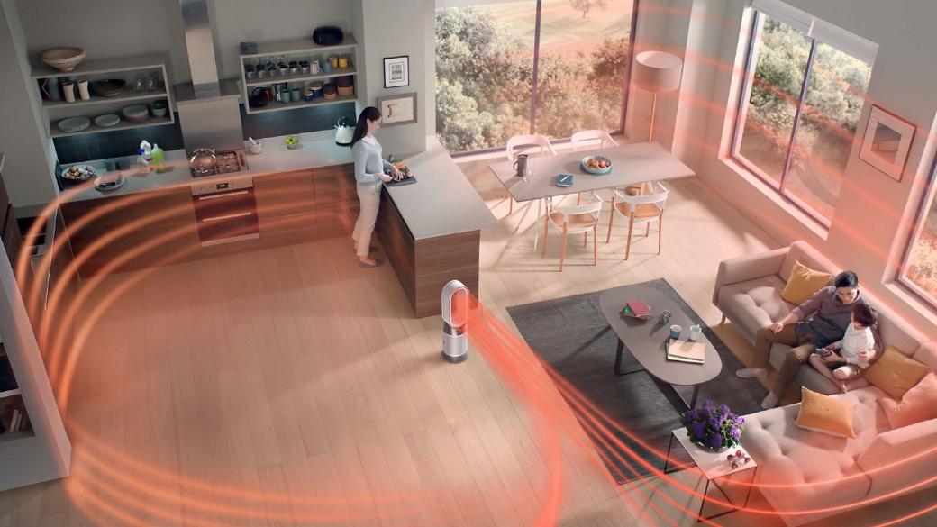 Dyson Purifier Hot+Cool Air Purifier with heater, HEPA+Activated Carbon Filter, Wi-Fi Enabled, HP07 (White) - Image 3