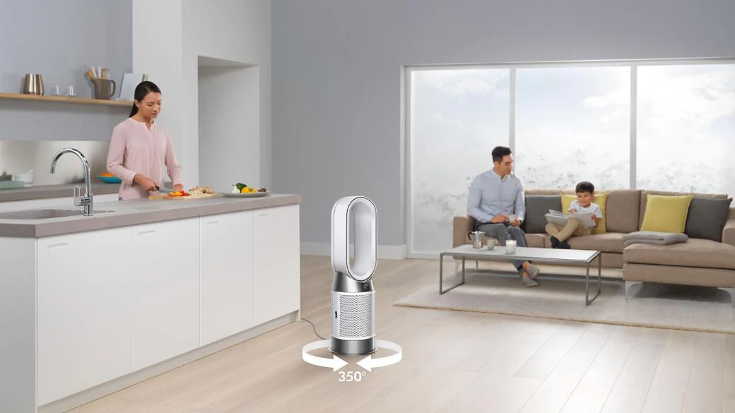 Dyson Purifier Hot+Cool Air Purifier with heater, HEPA+Activated Carbon Filter, Wi-Fi Enabled, HP07 (White) - Image 5