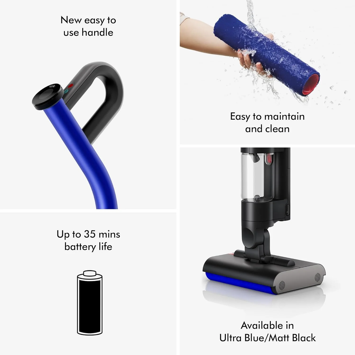 Dyson WashG1 Wet Floor Cleaner|Powerful wet & dry cleaning in one go|2 Yr Warranty incl accidental damage protection|Self-cleaning cycle|Washes with clean water everytime|1L bin,35 mins runtime - Image 3