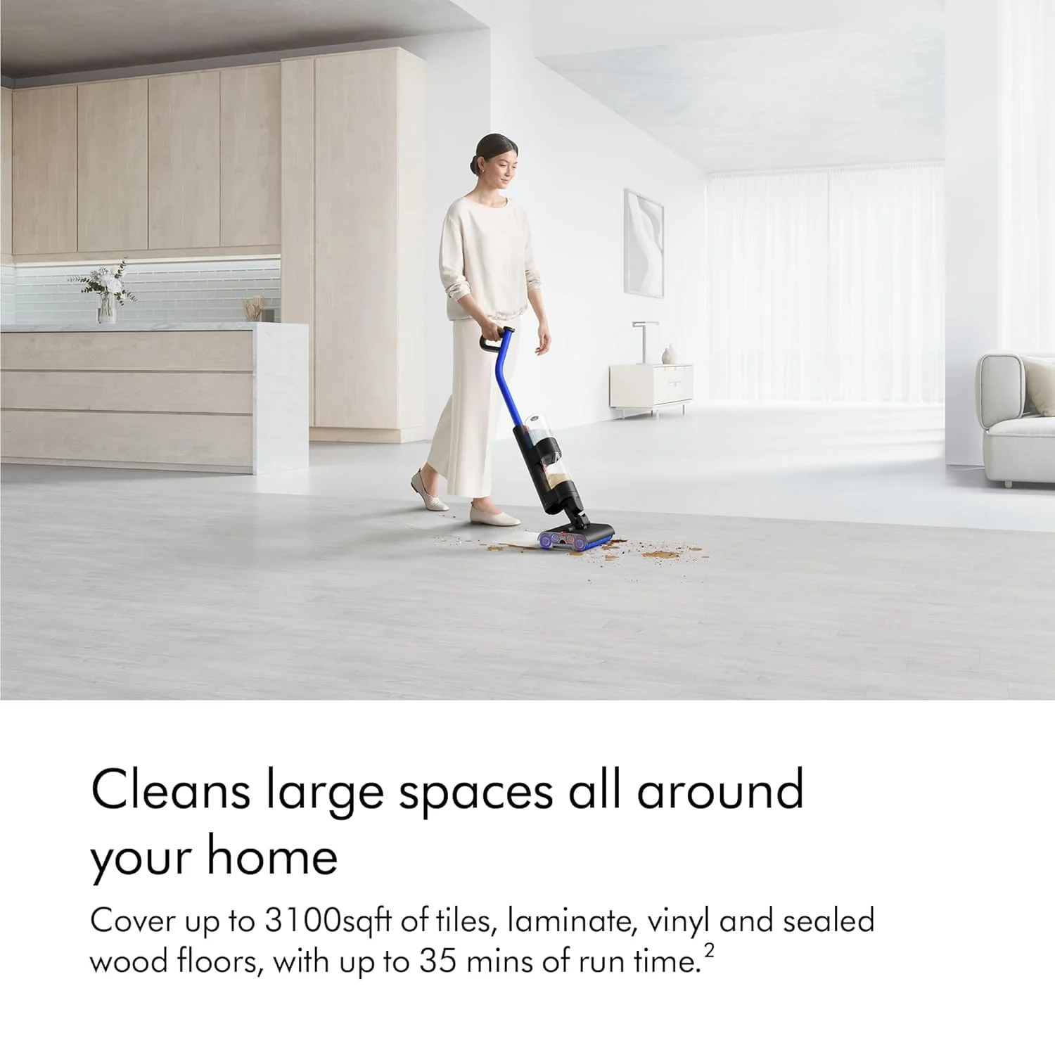 Dyson WashG1 Wet Floor Cleaner|Powerful wet & dry cleaning in one go|2 Yr Warranty incl accidental damage protection|Self-cleaning cycle|Washes with clean water everytime|1L bin,35 mins runtime - Image 7
