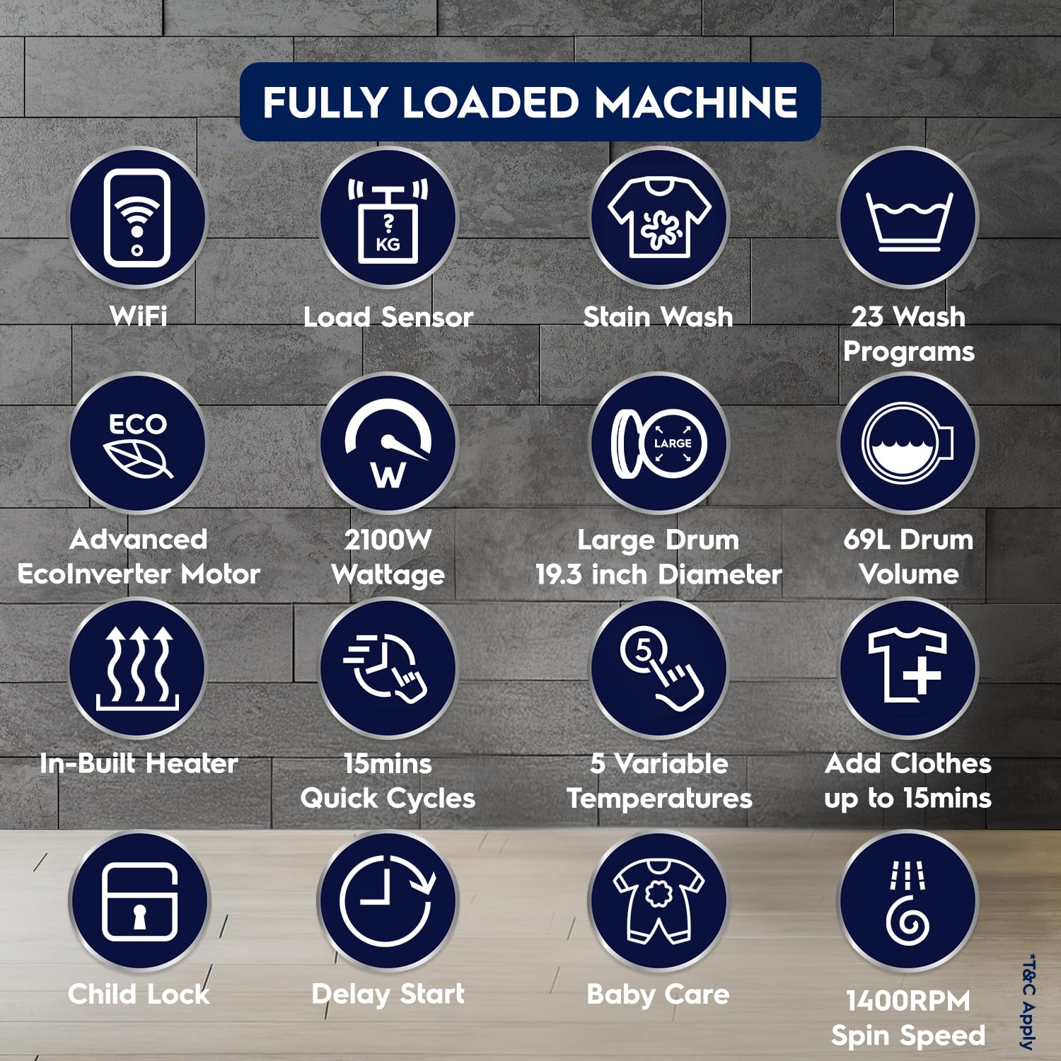Electrolux 11kg 5 Star Fully Automatic Front Load Washing Machine with AI SensorWash, WiFi, Full Load Vapour Wash, EcoInverter, Dark Silver, UltimateCare 700, EWF1142R7SB - Image 9