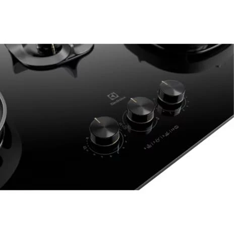 Electrolux 3 Burner Auto Ignition Glass Top 90cm Built-in Gas Hob, UltimateTaste 700, Black, EHG9351BC - Image 2