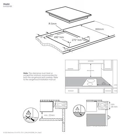 Electrolux 30cm UltimateTaste 500 2-burner built-in induction hob (EHI3251BE,Black) - Image 2