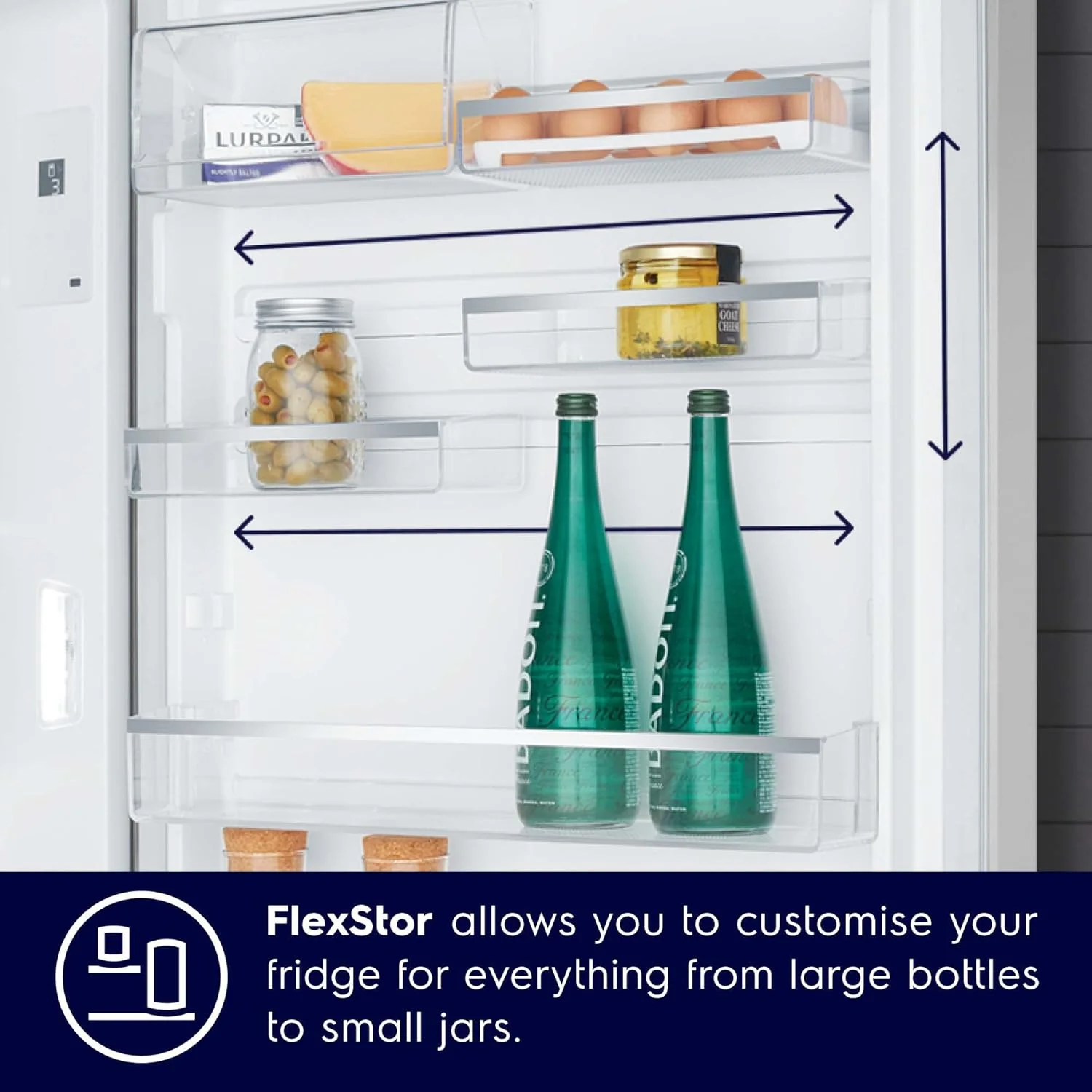 Electrolux 573L Frost Free Inverter Double Door Refrigerator, Top Freezer, TasteLockAuto &amp; TasteGuard Technology, Arctic Silver Steel, UltimateTaste 500, ETE5700C-A - Image 4